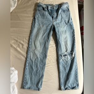 Abercrombie Curve Love Ankle Straight Ultra High Rise